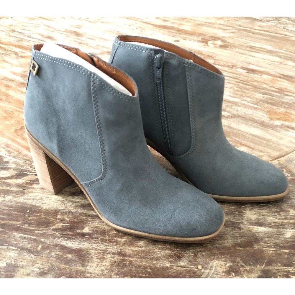 Lucky Brand Pellyon Heel Bootie Almond Toe Blue NEW 8.5 US - Picture 4 of 10